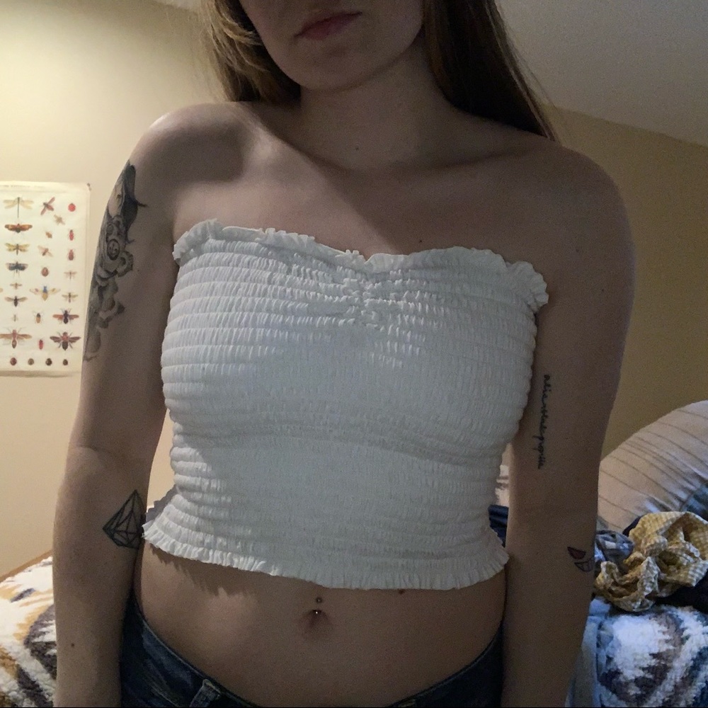 White tube top